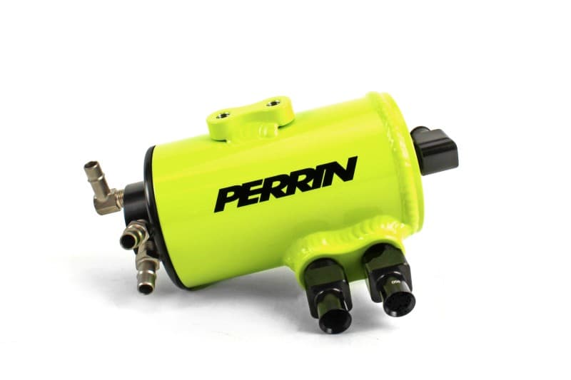 Perrin Performance Air Oil Separator for Subaru WRX/STI/LGT OBXT FMIC Neon Ye... - Image 2