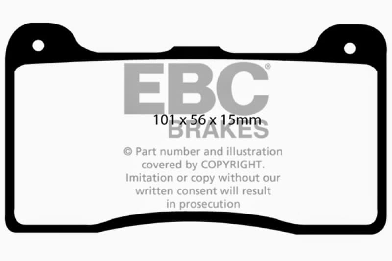 EBC Redstuff Ceramic Brake Pad Set for High HP Imports Low Dust