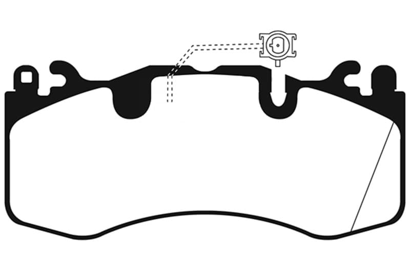 EBC Yellowstuff Brake Pad Set for Trucks & SUVs High Friction Towing Off-Road