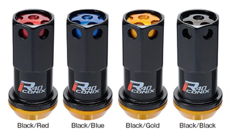 Project Kics R40 12X1.25 Black Lug Nut