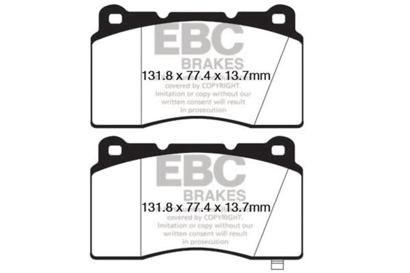 EBC Bluestuff NDX Brake Pads High Friction Sport & Race Material - Image 4