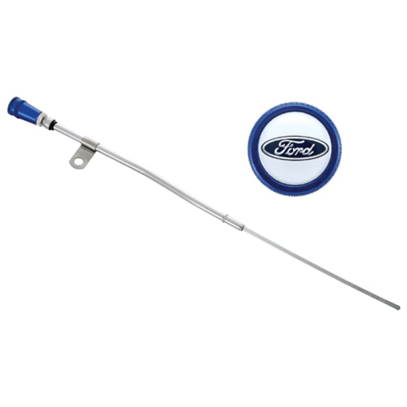 Ford Racing Dipstick Tube Kit for 1962-1978 289 302 351W Engines Chrome - Image 3