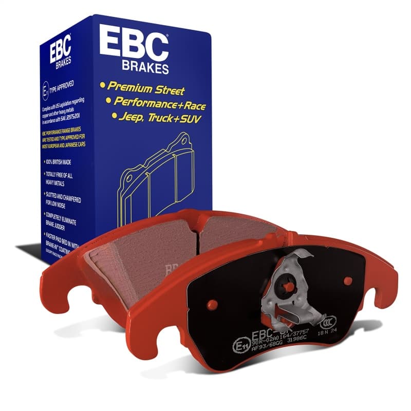 EBC Redstuff Brake Pad Set for Chevy C6 Low Dust Synthetic Fiber Ceramic