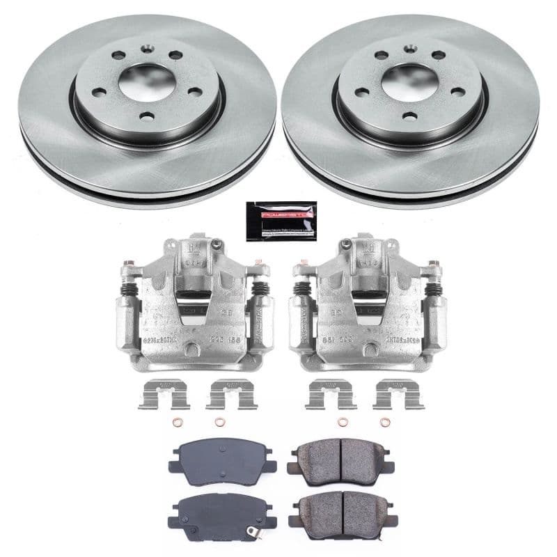PowerStop Autospecialty Brake Kit with Calipers for Daily Driver Ceramic Pads
