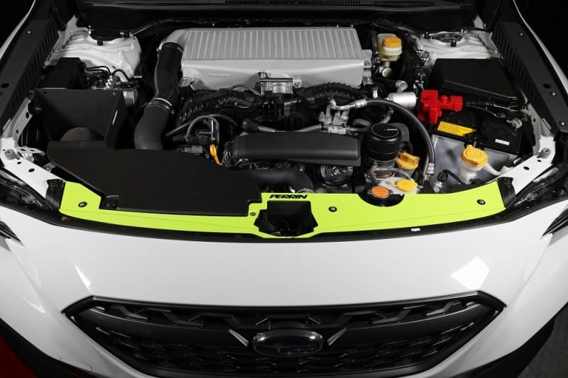Perrin Performance Radiator Shroud for 22-25 Subaru WRX Neon Yellow - Image 5