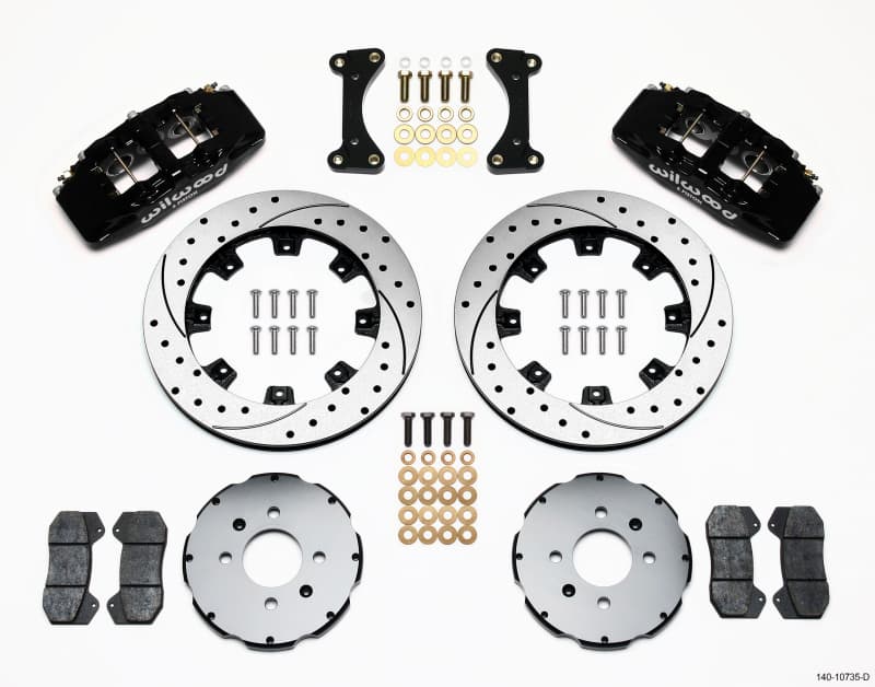 Wilwood Dynapro 6-Piston Brake Kit for Front Wheel Drive Sport Compact 12.19”...