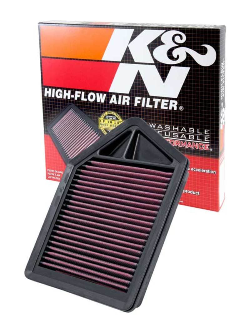 K&N Engineering Drop-In Air Filter Washable Reusable High-Flow for Universal Fit - Image 4