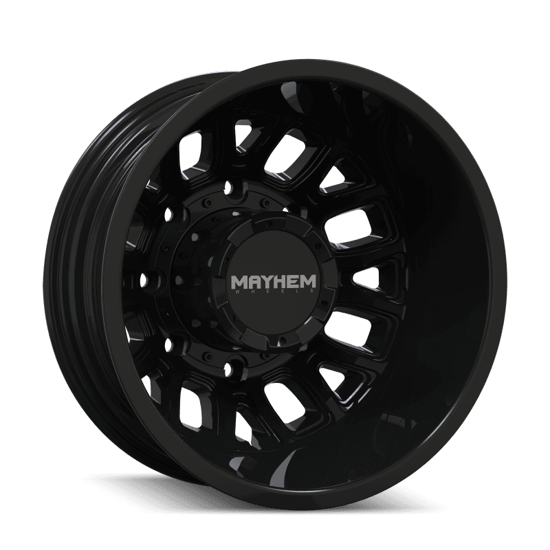 Mayhem Cogent Dually 8107D 17x6.5 8x200 142mm Bore Gloss Black Wheels