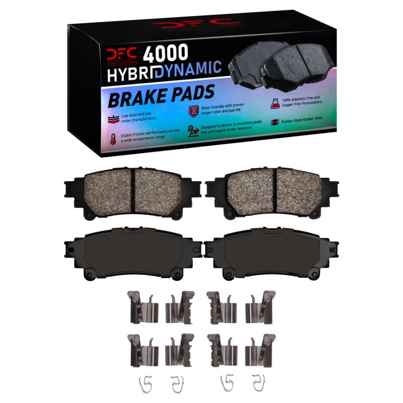 DFC 4000 HybriDynamic Brake Pads Consistent Pedal Feel Low Dust Low Noise
