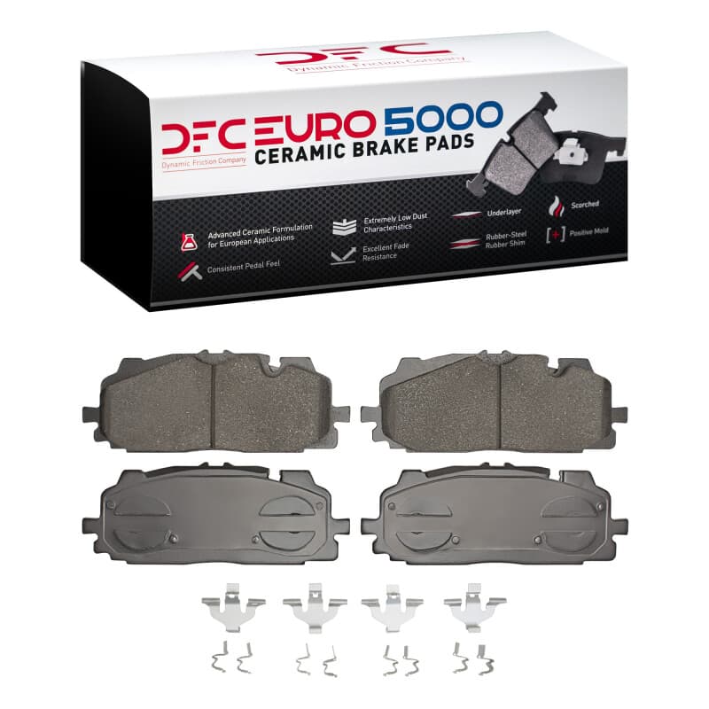 DFC Euro 5000 Ceramic Front Brake Pads for Audi S5 Sportback with Hardware Kit