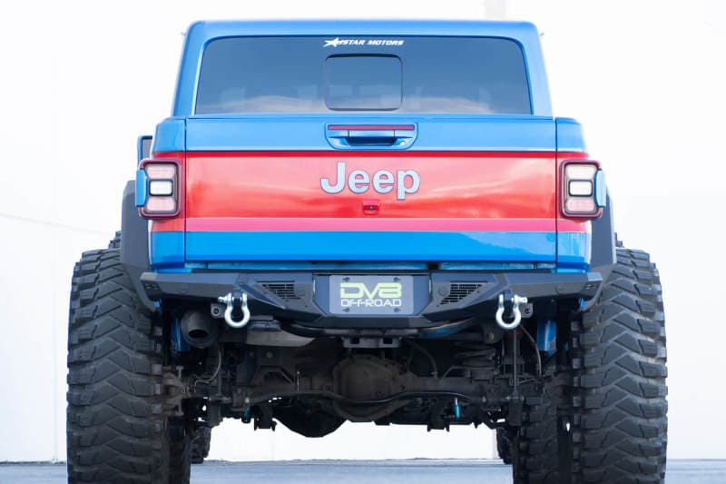 DV8 Offroad Spec Series Rear Bumper for Jeep Gladiator High Clearance with Li... - Image 2