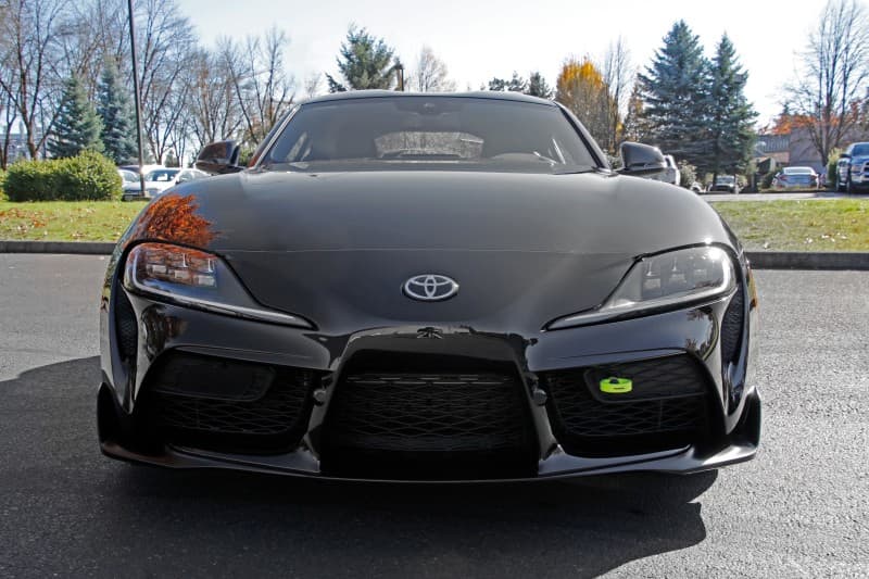 Perrin Performance Tow Hook Kit for 20-25 Toyota Supra Front Neon Yellow