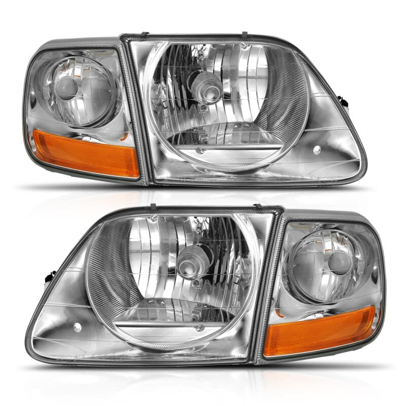 ANZO Crystal Headlights for Chevy C6 Clear Lens Replacement Pair - Image 4