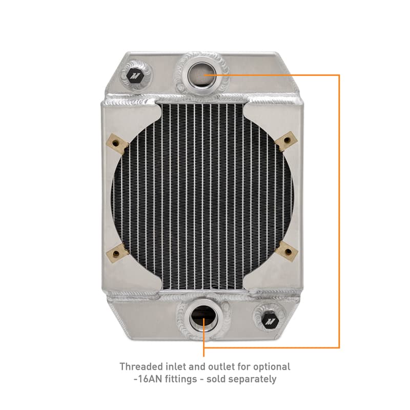 Mishimoto Aluminum Radiator for Drag Race Cars Universal with Threaded Inlet/... - Image 4