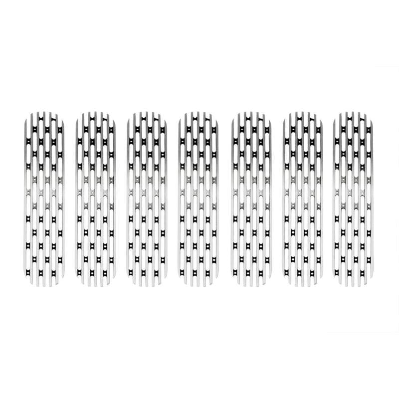 DV8 Offroad Billet Aluminum Grill Inserts for 2007-18 Jeep JK Polished Set - Image 4