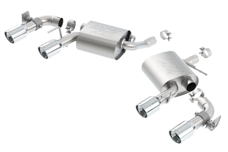 Borla Axle Back Exhaust for Chevy C6 Dual Mode 4" T-304 Stainless Steel Tips - Image 4