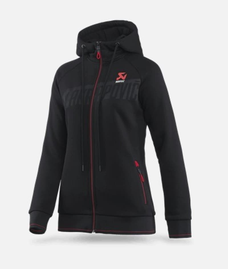 Akrapovic Womens Zip Hoodie Black Small