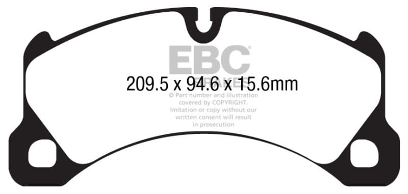 EBC Brake Pad Set for Chevy C6 Yellowstuff High Friction Performance