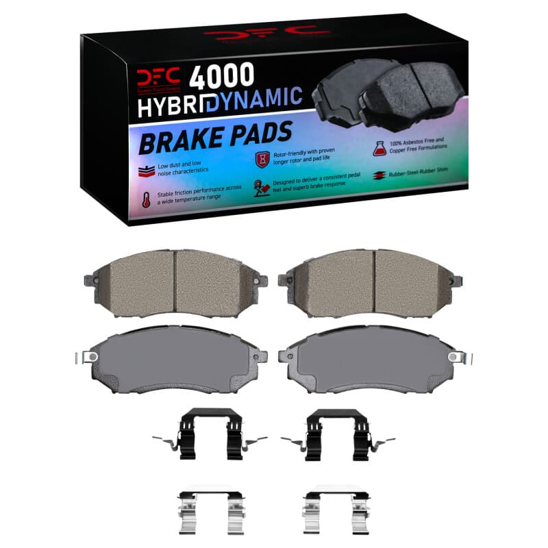 DFC 4000 HybriDynamic Brake Pads Consistent Pedal Feel Low Dust Low Noise