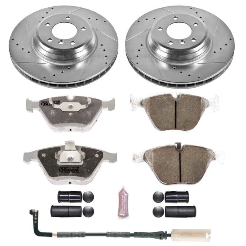 PowerStop Z26 Street Warrior Brake Kit for Muscle Cars Drilled Slotted Rotors...