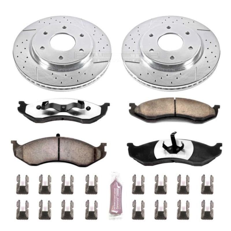 PowerStop Z36 Truck & Tow Brake Kit for Trucks 4x4s SUVs Ceramic Carbon-Fiber...