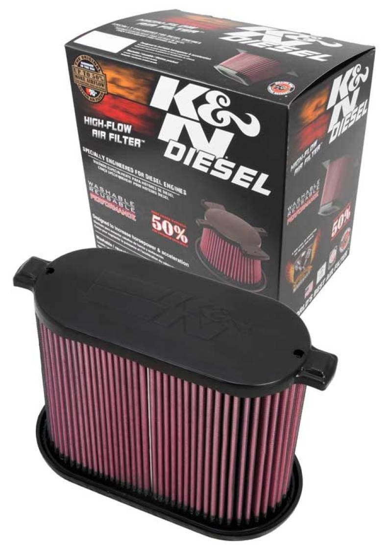 K&N Engineering Drop-In High-Flow Air Filter Reusable Washable E-0785 - Image 3