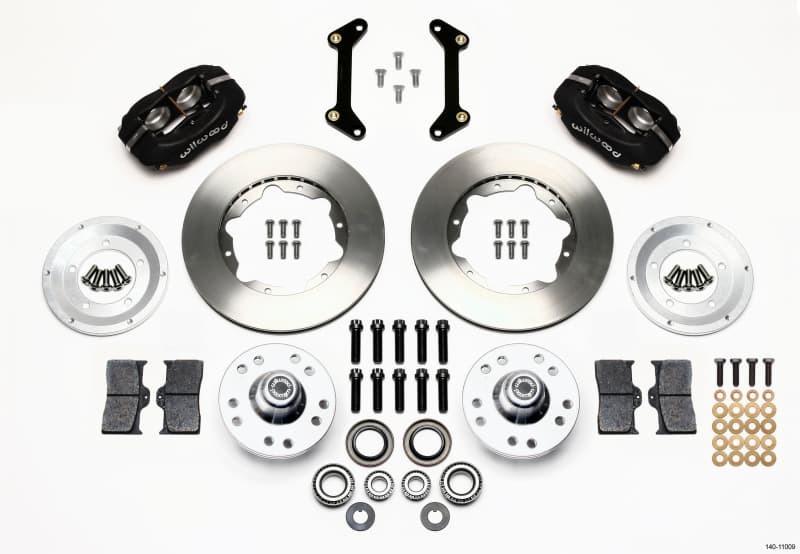 Wilwood Dynalite 4-Piston Front Hub Brake Kit for American Muscle Cars