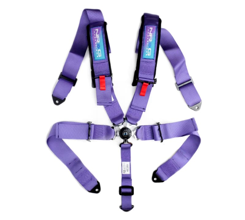 NRG 5PT 3-Inch SFI 16.1 Seat Belt Harness with Pads Cam Lock