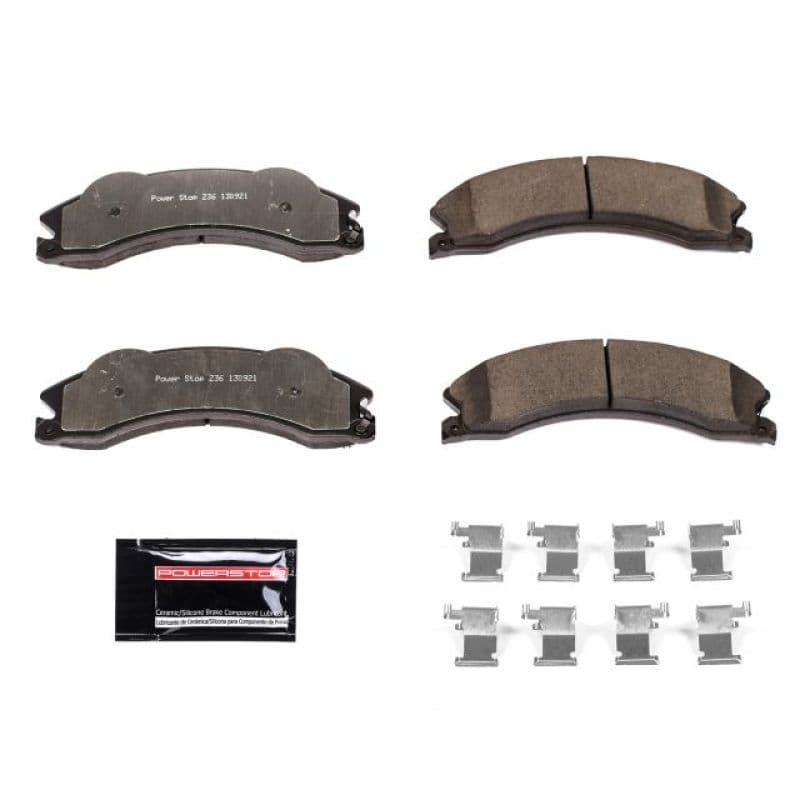 PowerStop Z36 Ceramic Truck & Tow Brake Pads for Trucks & SUVs Low-Dust