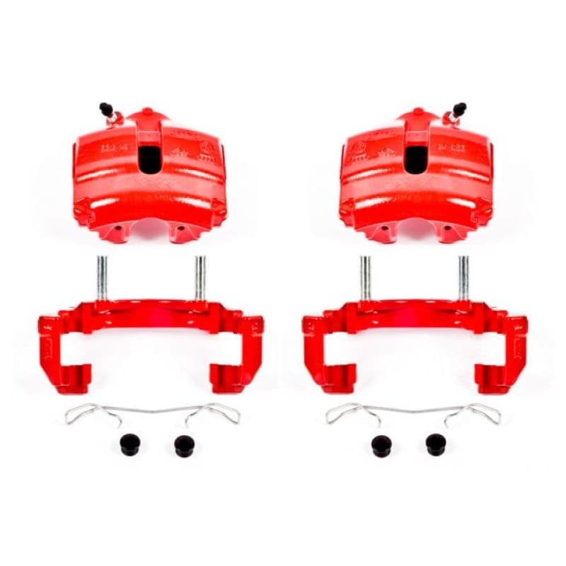 PowerStop Brake Calipers Red Powder Coated Pair