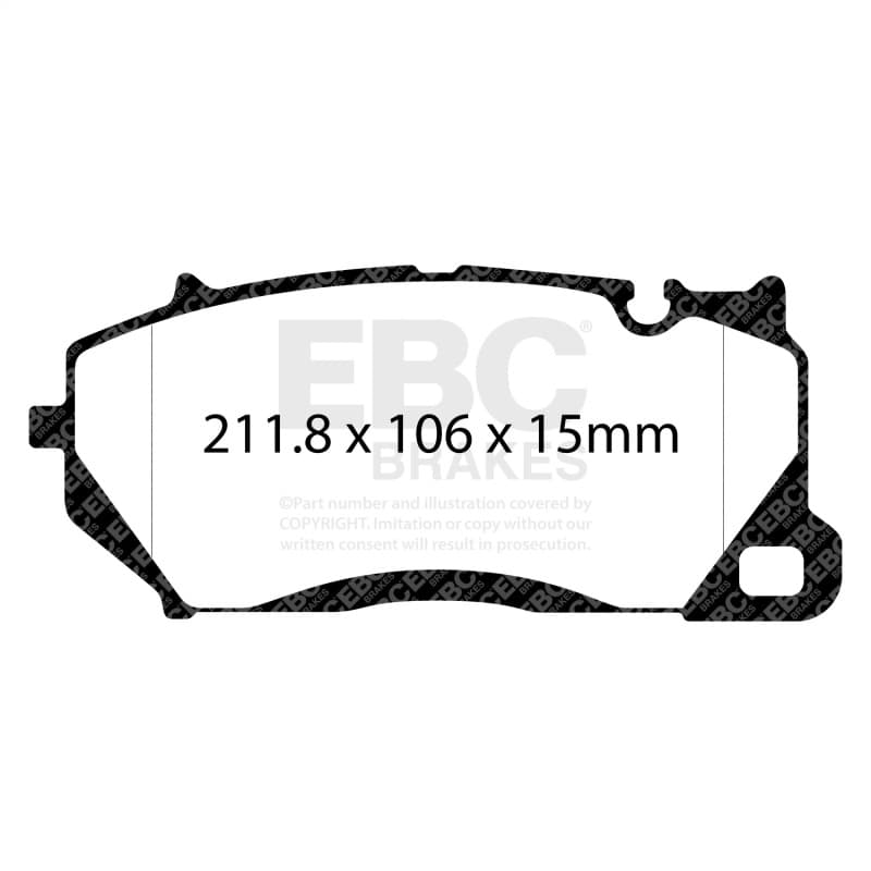 EBC Bluestuff Brake Pad Set for Chevy C6 6-Piston High Friction - Image 3