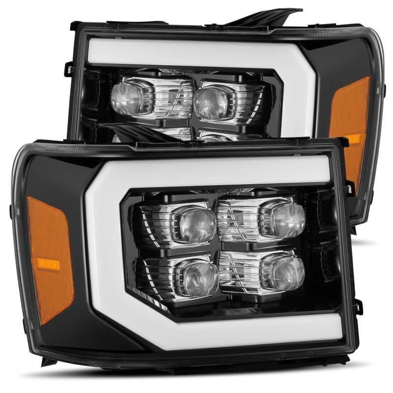 AlphaRex NOVA Headlights with Ice Cube 3D Projector and Osram Oslon LED Chip