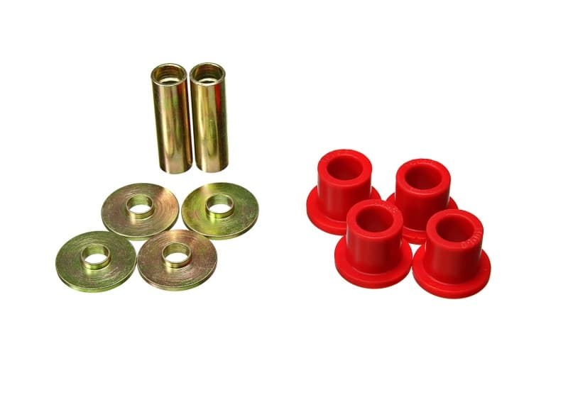 Energy Suspension Steering Rack Bushings Red Polyurethane - Image 2
