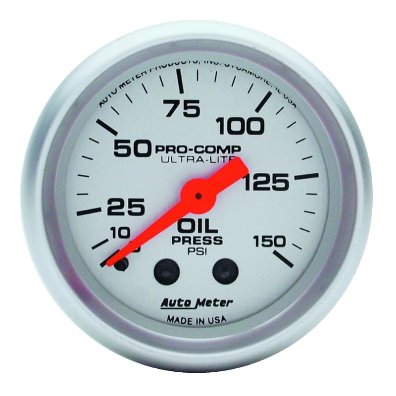 AutoMeter Mechanical Oil Pressure Gauge 1/8" NPT Connection