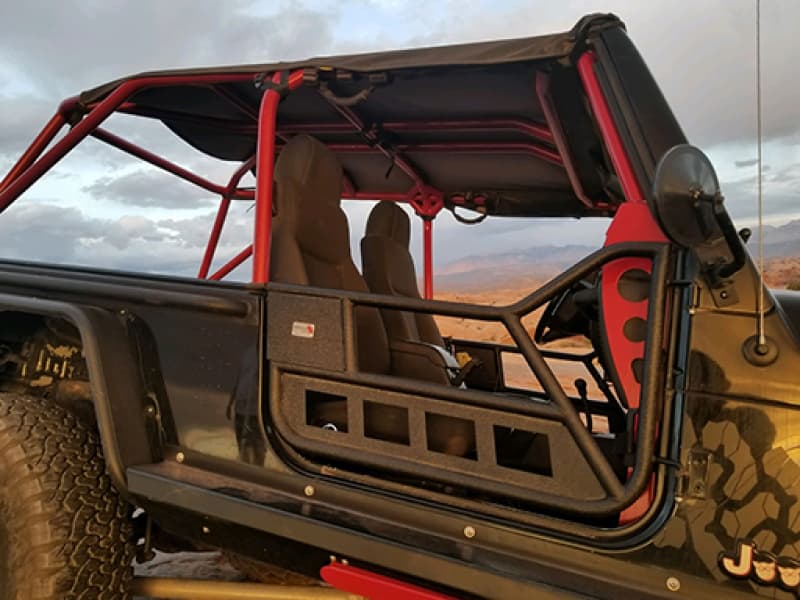 Fishbone Offroad Front Tube Doors for 1997-2006 Jeep Wrangler TJ & 2004-2006 LJ - Image 4