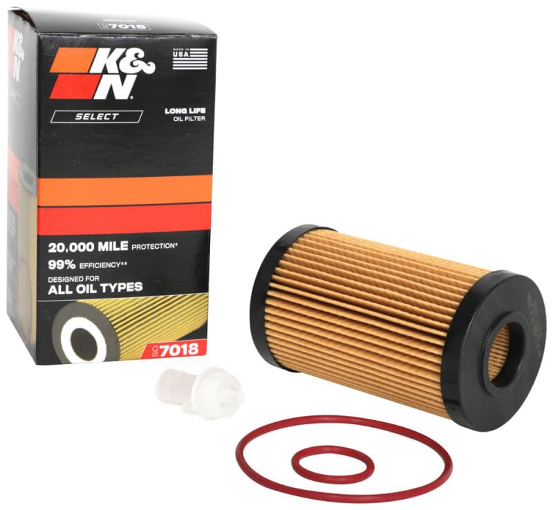 K&N Engineering Oil Filter SO-7018 High Flow Cartridge for Extended Oil Change - Image 3