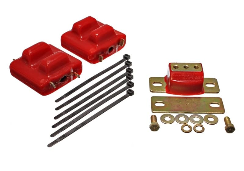 Energy Suspension Engine and Transmission Mount Combo Kit Red - Image 2