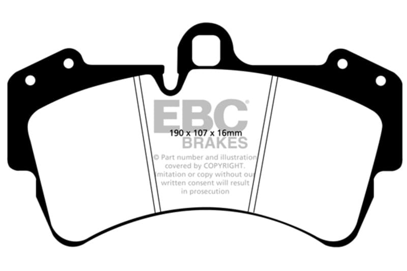 EBC Yellowstuff Brake Pad Set for Street and Track Driving High Performance - Image 2