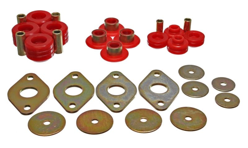 Energy Suspension Body Mounts Hyper-Flex Polyurethane Red - Image 2