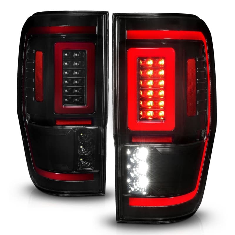 ANZO LED Taillight Assembly for Chevy C6 Clear Lens Black Housing Pair - Image 3