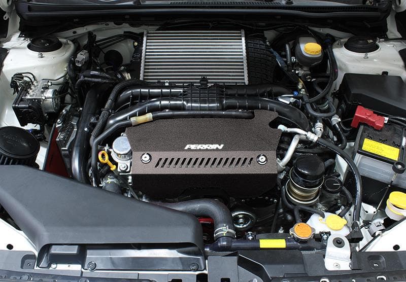 Perrin Performance Pulley Cover for 15-21 Subaru WRX Black - Image 4