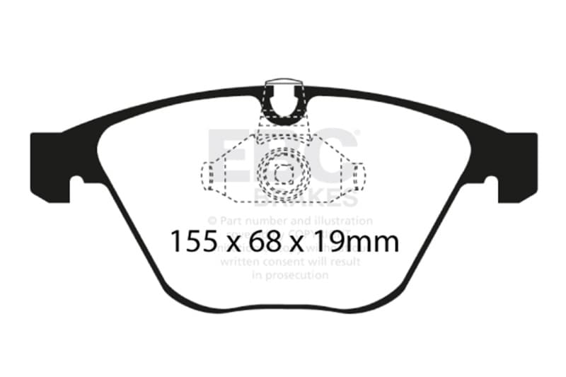 EBC Bluestuff NDX Brake Pad Set High Friction Sport & Race Material - Image 4