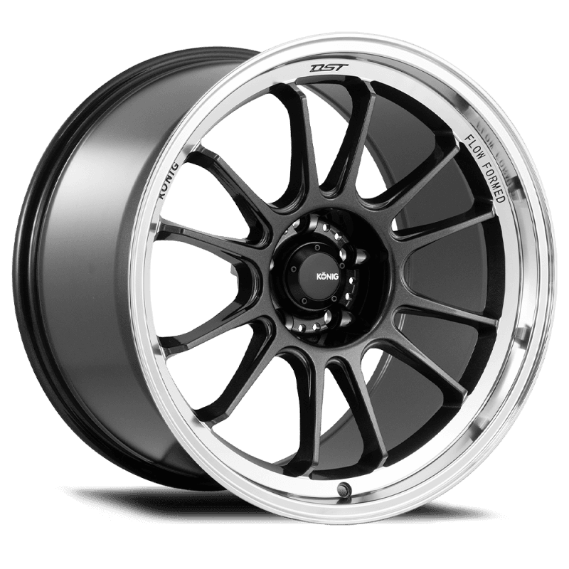 Konig Hypergram Wheels 18x8.5 5x114.3 ET45 Metallic Carbon Machined Lip