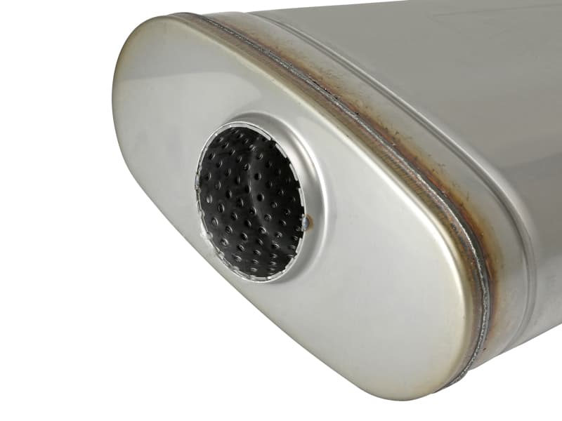 aFe MACH Force-Xp 304 Stainless Steel Muffler 2.5" ID Oval Body - Image 4