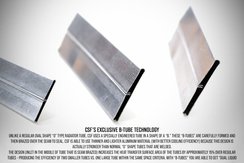 CSF Aluminum Radiator for Porsche 996/997 2-Row Core B-Tube Technology - Image 5