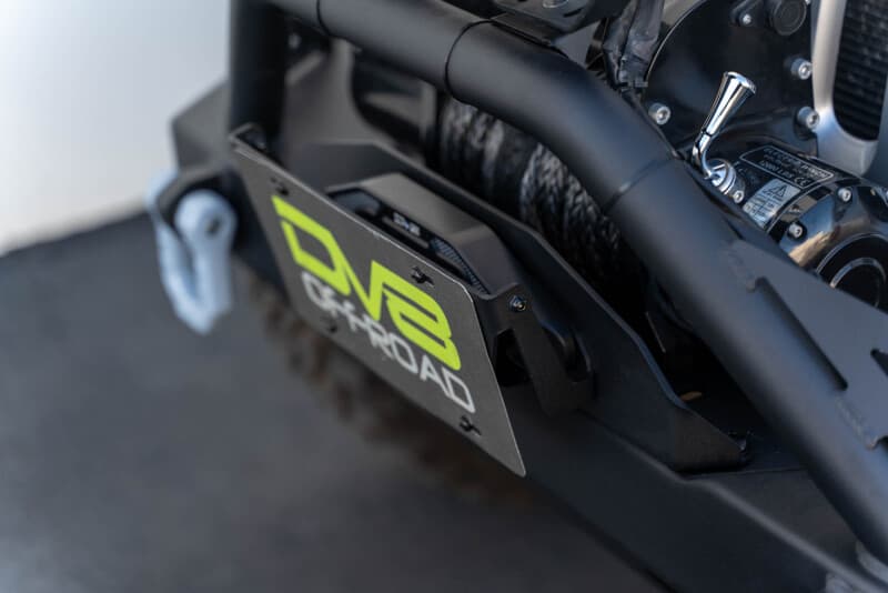 DV8 Offroad Flip-Up License Plate Bracket Fairlead Mounted - Image 3