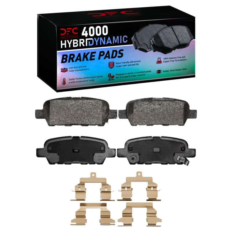 DFC 4000 HybriDynamic Brake Pads Low Dust Low Noise Consistent Pedal Feel