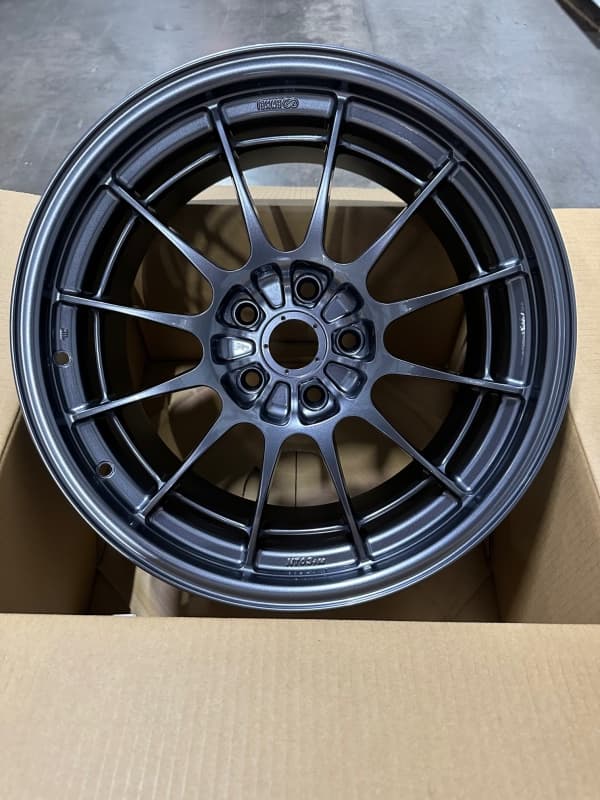 Enkei NT03+M 18x9.5 5x114.3 27mm Offset Gunmetal Wheel