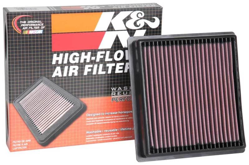 K&N Engineering Drop-In High-Flow Air Filter Washable Reusable 33-5092 - Image 4