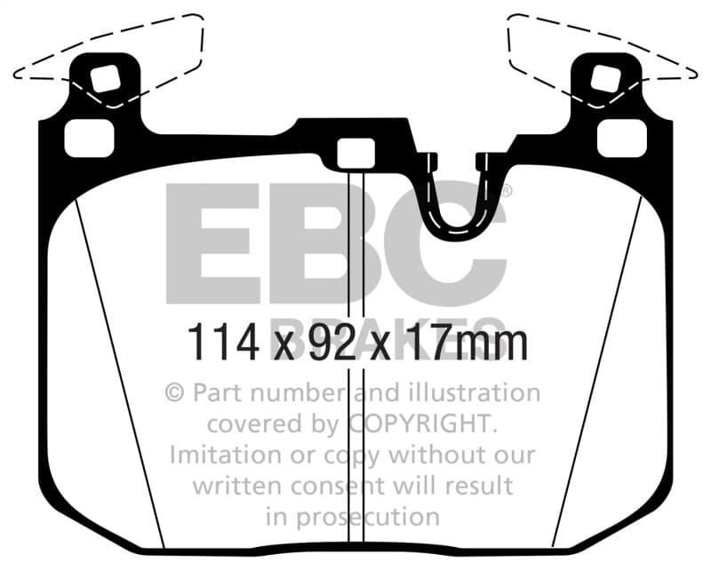 EBC Bluestuff NDX Brake Pads High Friction Sport & Race Material - Image 3